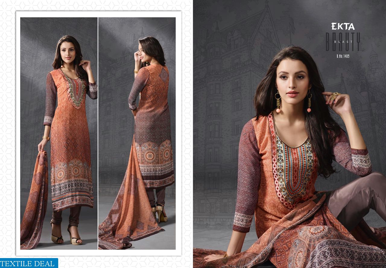 Ekta Ehsaas vol-14 Wholesale Ethnic Salwar kameez market